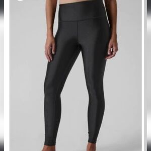 Athleta Women's Elation Shine Tight Leggings in Black Size Small